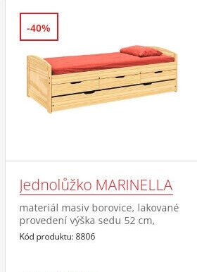 Jednolůžko MARINELLA