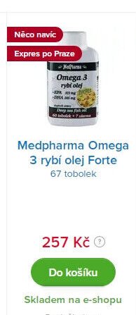 Medpharma Omega 3 rybí olej 67 tobolek