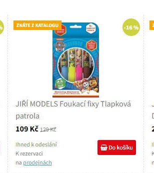 JIŘÍ MODELS Foukací fixy Tlapková patrola