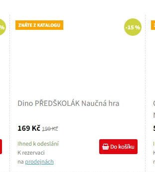Dino PŘEDŠKOLÁK Naučná hra