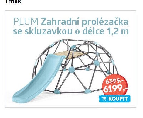 PLUM Zahradní prolézačka se skluzavkou o délce 1,2 m