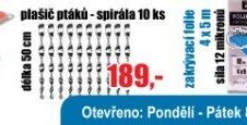 Plašič ptáků - spirála 10 ks - EVA.cz aktualniletaky.eu