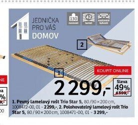 Pevný lamelový rošt Trio Star 5