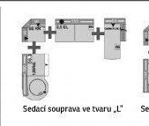 Sedací souprava ve tvaru „L“