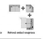 Rohová sedací souprava