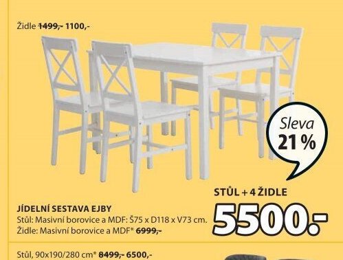 Jídelní sestava EJBY