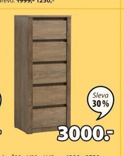 Komoda VEDDE 5 zásuvek