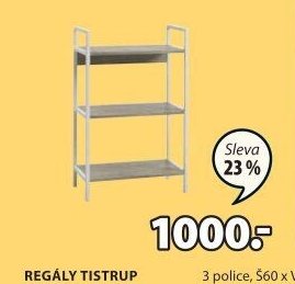 Regál TISTRUP 3 police