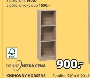 Knihovna HORSENS 3 police