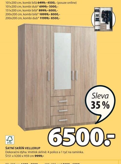 ŠATNÍ SKŘÍŇ VELLERUP