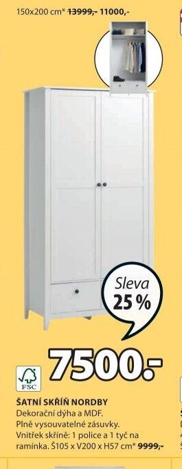 ŠATNÍ SKŘÍŇ NORDBY
