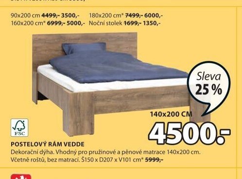POSTELOVÝ RÁM VEDDE