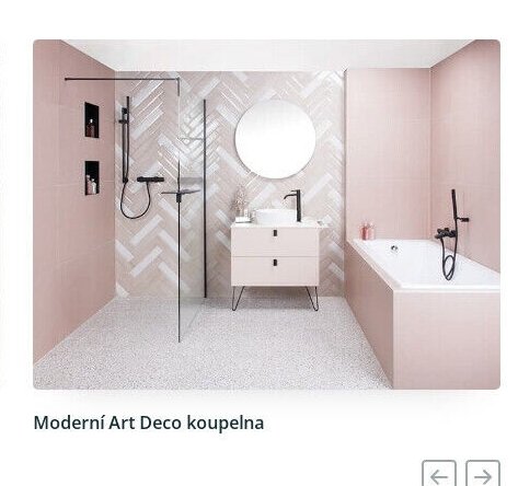 Moderní Art Deco koupelna