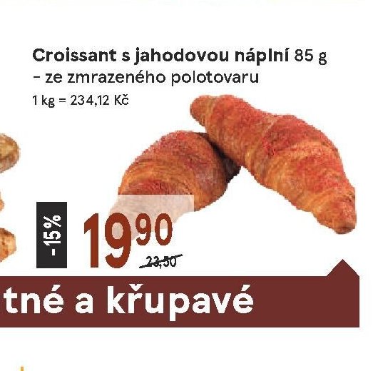 Croissant s jahodovou náplní - Žabka aktualniletaky.eu