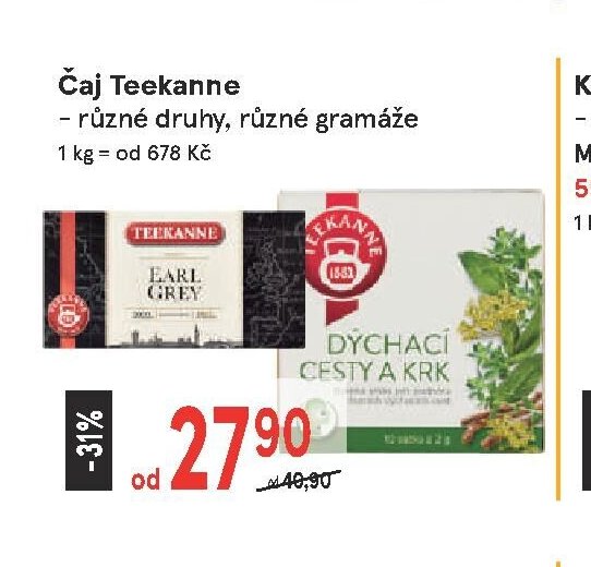 Čaj Teekanne - Žabka aktualniletaky.eu