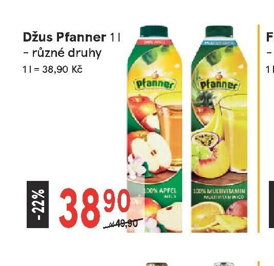 Džus Pfanner - Žabka aktualniletaky.eu