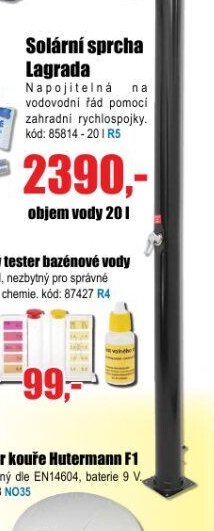 Solární sprcha Lagrada - EVA.cz aktualniletaky.eu