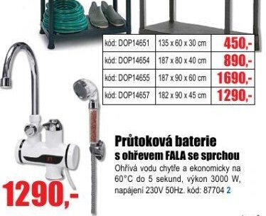 Průtoková baterie s ohřevem FALA se sprchou - EVA.cz aktualniletaky.eu