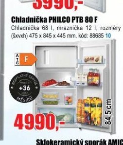 Chladnička PHILCO PTB 80 F - EVA.cz aktualniletaky.eu