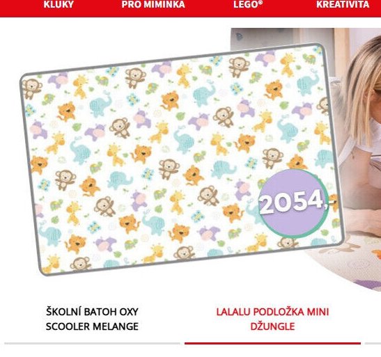 Lalalu Podložka Standard Mini Džungle