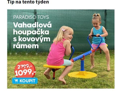 Paradiso Toys Vahadlová houpačka s kovovým rámem