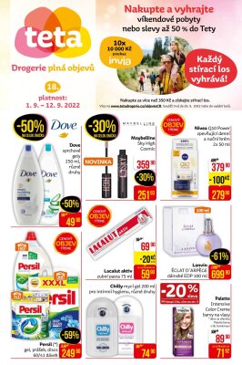aktuální leták Teta drogerie 1.9.2022-12.9.2022