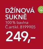 DŽÍNOVÁ SUKNĚ