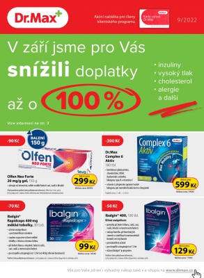 aktuální leták Dr. Max 1.9.2022-30.9.2022