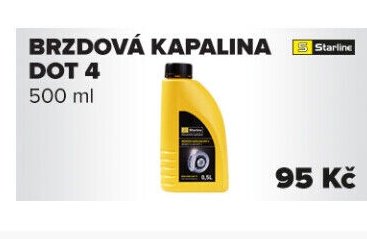 Brzdová kapalina DOT 4 500 ml