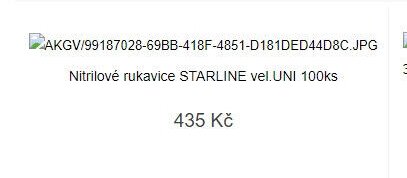Nitrilové rukavice STARLINE vel.UNI 100ks