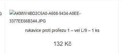 Rukavice proti prořezu 1 - vel L/9 - 1 ks