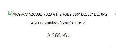 AKU bezuhlíková vrtačka 18 V