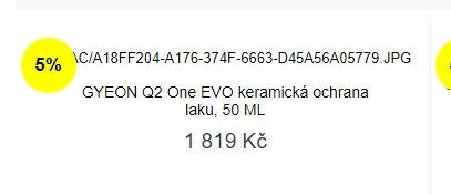 GYEON Q2 One EVO keramická ochrana laku, 50 ML