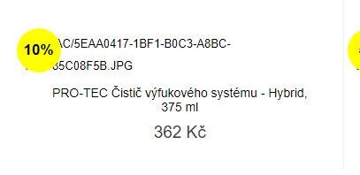 PRO-TEC Čistič výfukového systému - Hybrid, 375 ml