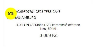 GYEON Q2 Mohs EVO keramická ochrana laku, 50 ML