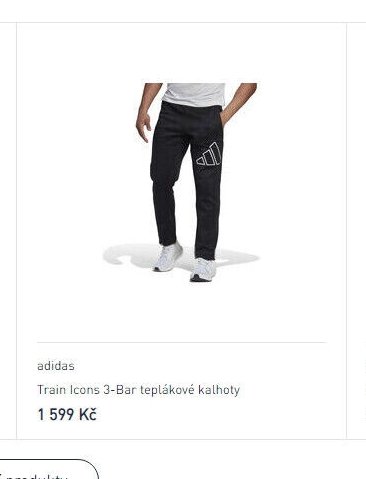 adidas Train Icons 3-Bar teplákové kalhoty
