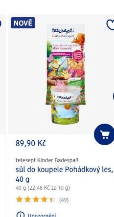 tetesept Kinder Badespaß sůl do koupele Pohádkový les, 40 g - dm drogerie aktualniletaky.eu