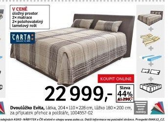 Dvoulůžko Evita