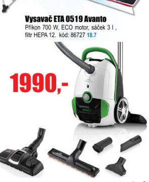 Vysavač ETA 0519 Avanto