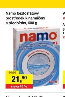 Namo bezfosfátový prostředek k namáčení a předpírání