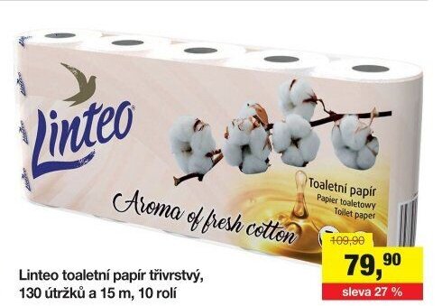 Linteo toaletní papír třívrstvý