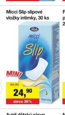 Micci Slip slipové vložky intimky, 30 ks