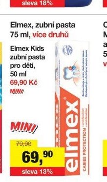 Elmex, zubní pasta 75 ml, více druhů