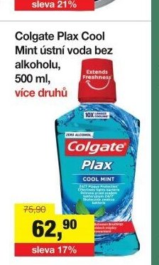 Colgate Plax Cool Mint ústní voda bez alkoholu, 500 ml, více druhů