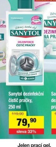 Sanytol dezinfekční čistič pračky, 250 ml