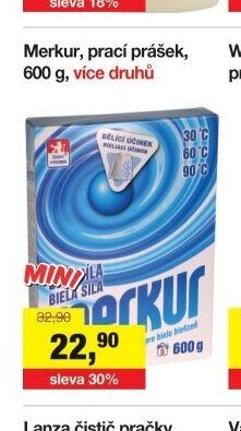 Merkur, prací prášek, 600 g, více druhů