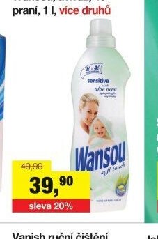 Wansou, aviváž, 40 praní, 1 l, více druhů