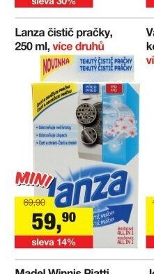 Lanza čistič pračky, 250 ml, více druhů