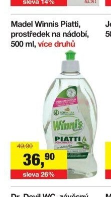 Madel Winnis Piatti, prostředek na nádobí, 500 ml, více druhů