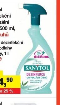 Sanytol dezinfekční univerzální čistič, 500 ml, více druhů